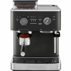 Espressomaskin med kaffekvarn, candy apple