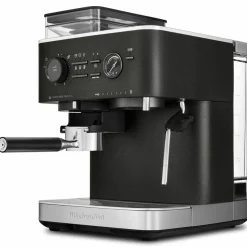 Espressomaskin med kaffekvarn, candy apple