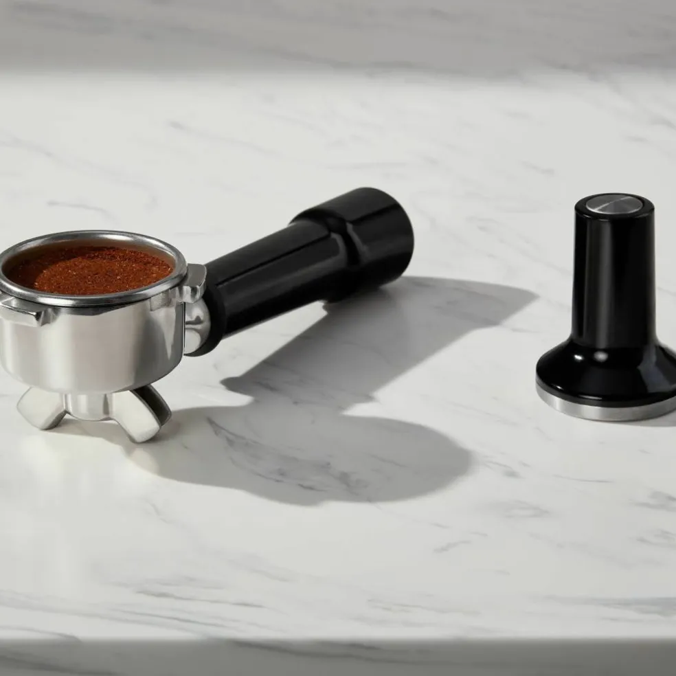 Espressomaskin med kaffekvarn, candy apple