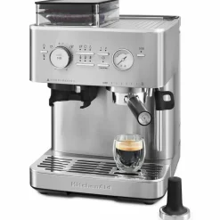 Espressomaskin med kaffekvarn, candy apple