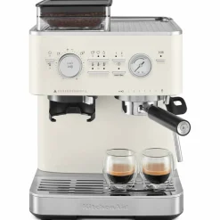 Espressomaskin med kaffekvarn, candy apple