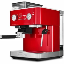 Espressomaskin med kaffekvarn, cast iron black