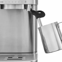 Espressomaskin med kaffekvarn, cast iron black