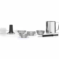 Espressomaskin med kaffekvarn, porcelain white