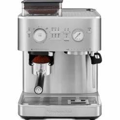 Espressomaskin med kaffekvarn, porcelain white