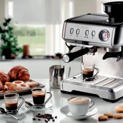 Espressomaskin med kvarn