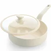 Essence Pro traktörpanna med lock 28 cm, cream