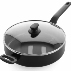 Essence stekpanna med lock 24 cm, svart