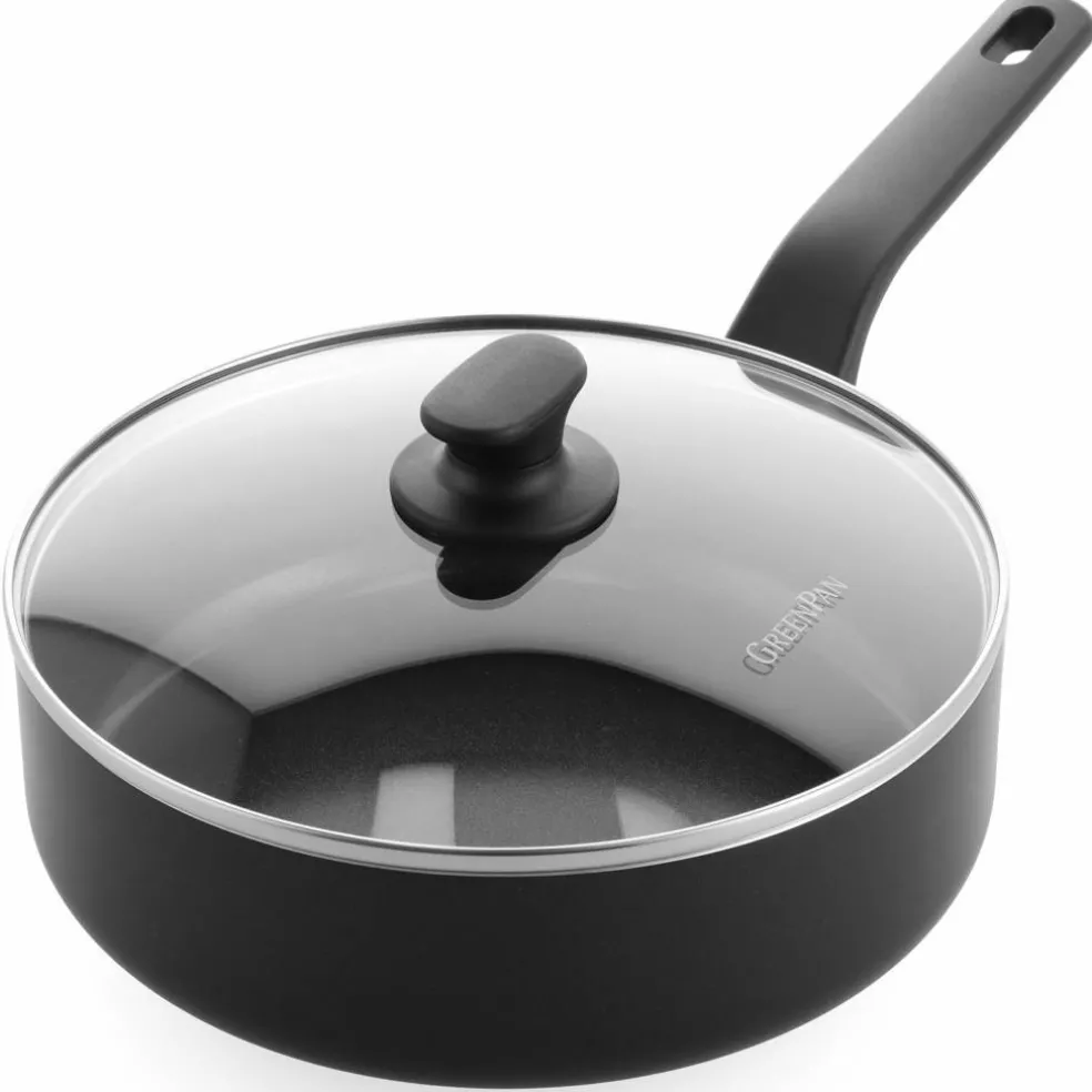 Essence stekpanna med lock 28 cm, svart