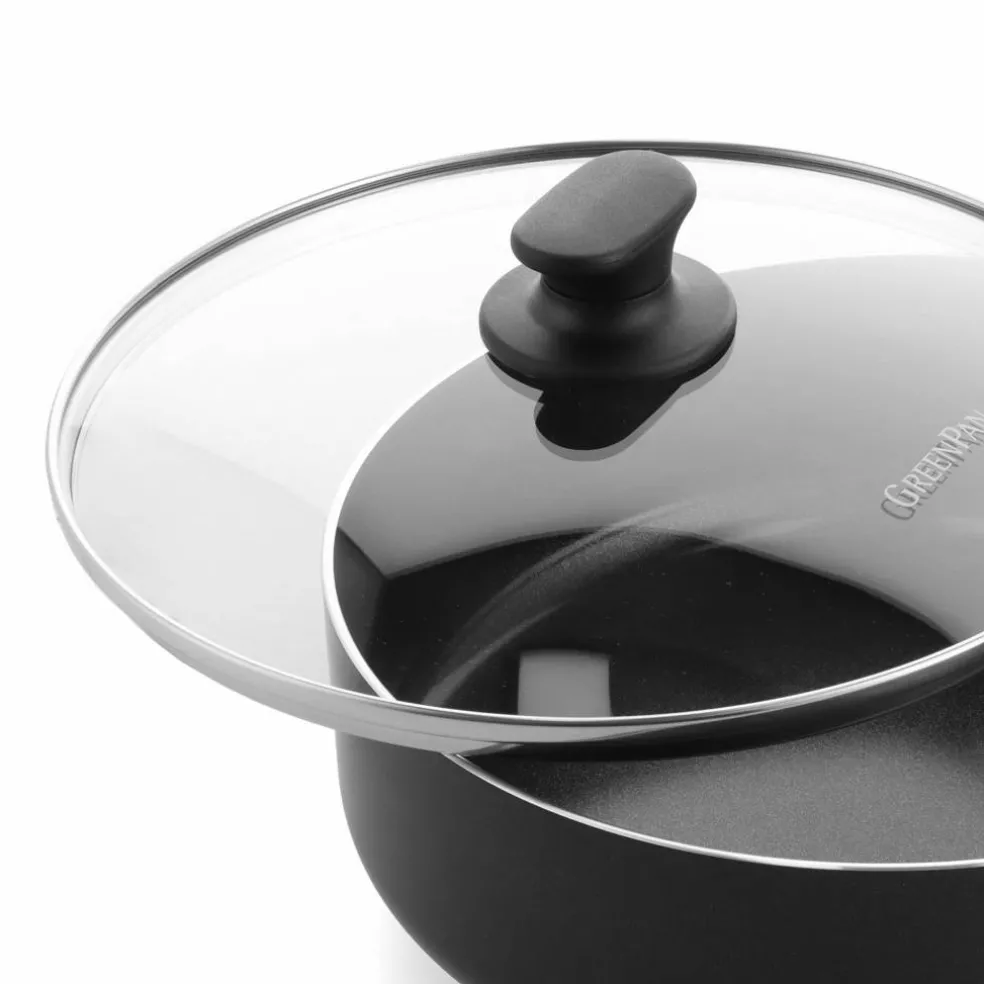 Essence stekpanna med lock 28 cm, svart