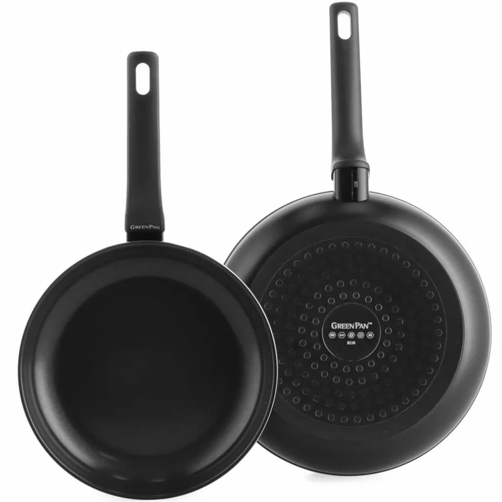 Essence stekpanneset 24 + 28 cm, svart