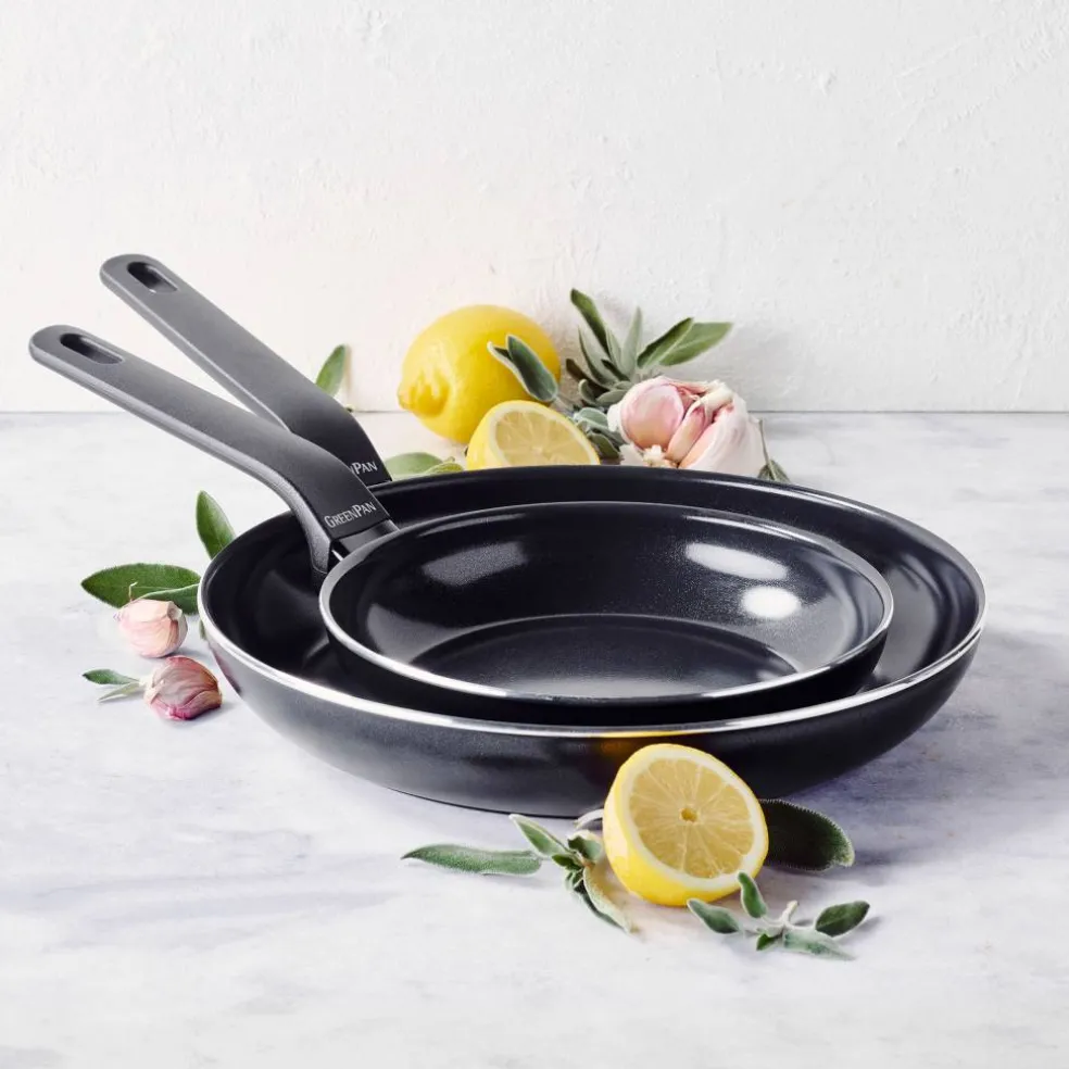 Essence stekpanneset 24 + 28 cm, svart