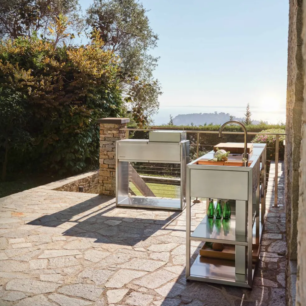 Essentials diskbänk 94 cm höger, rostfritt stål