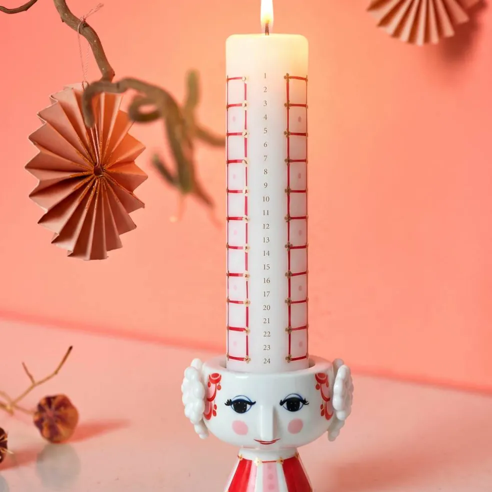 Eva kalenderljus 2026 5 cm, röd