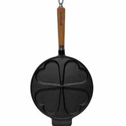 Exclusive Line gjutjärnsplättpanna hjärtan 25 cm, ek