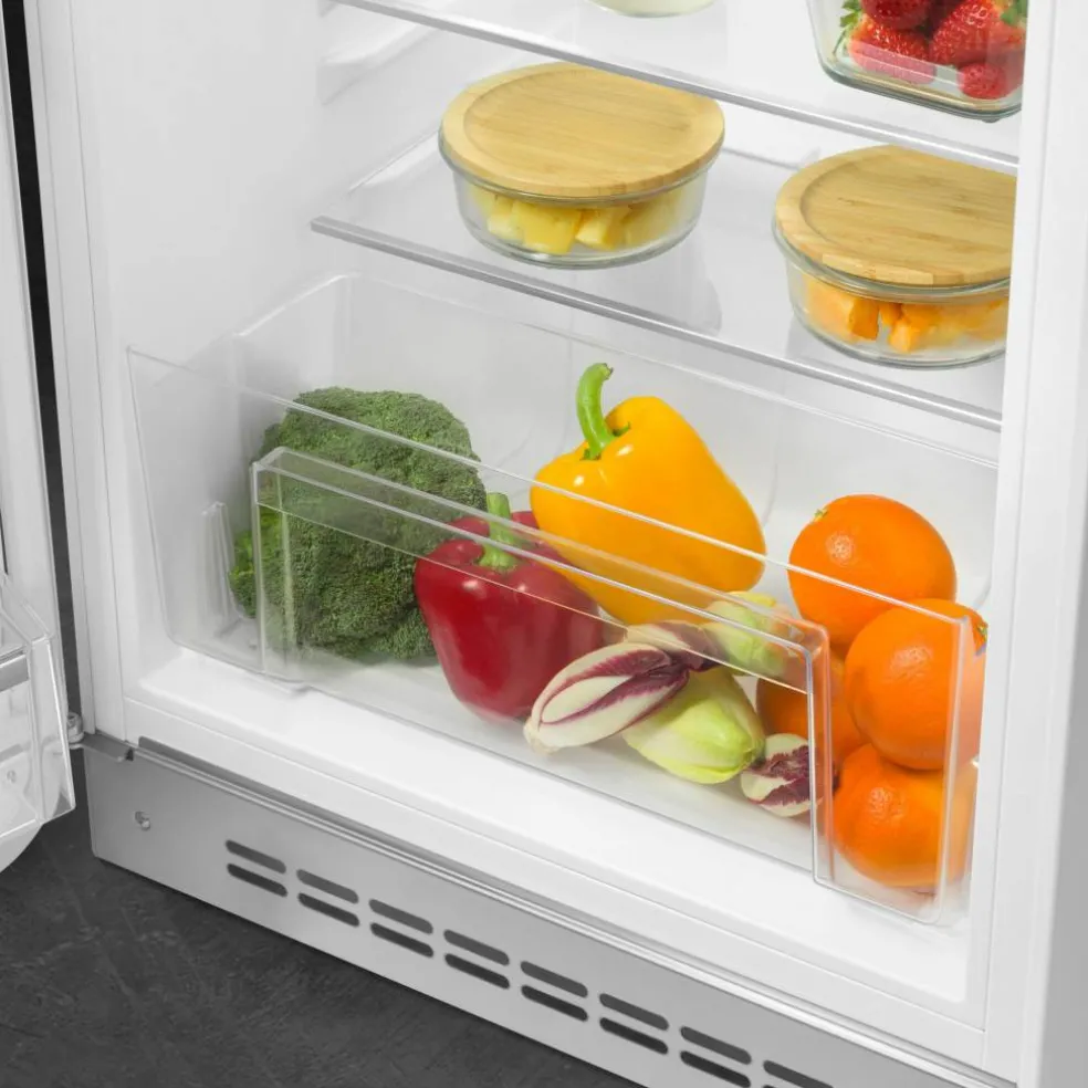 FAB10LBL6 kylskåp med frysfack, röd