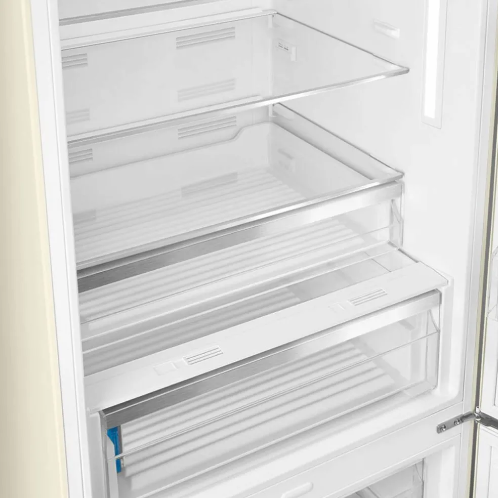 FAB38RCR6 högerhängd kyl/frys 70 cm, creme