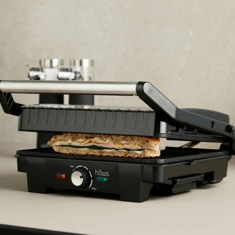 Falster bord-/paninigrill, svart/rostfri