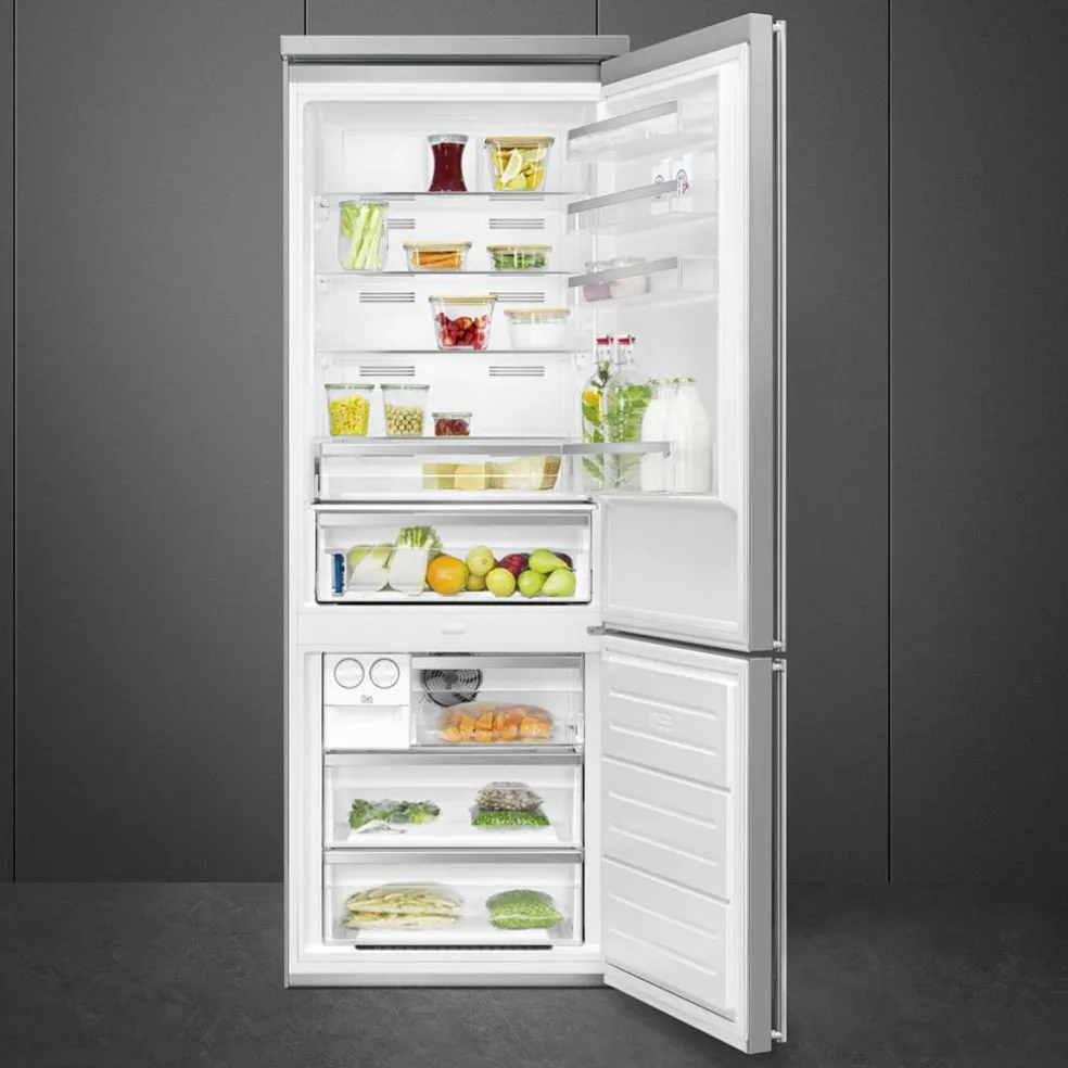 FA3905LX6 vänsterhängd kyl/frys 70 cm, rostfritt stål