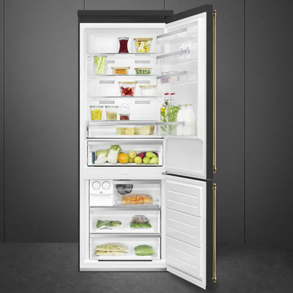 FA8005RPO6 högerhängd kyl/frys 70 cm, creme