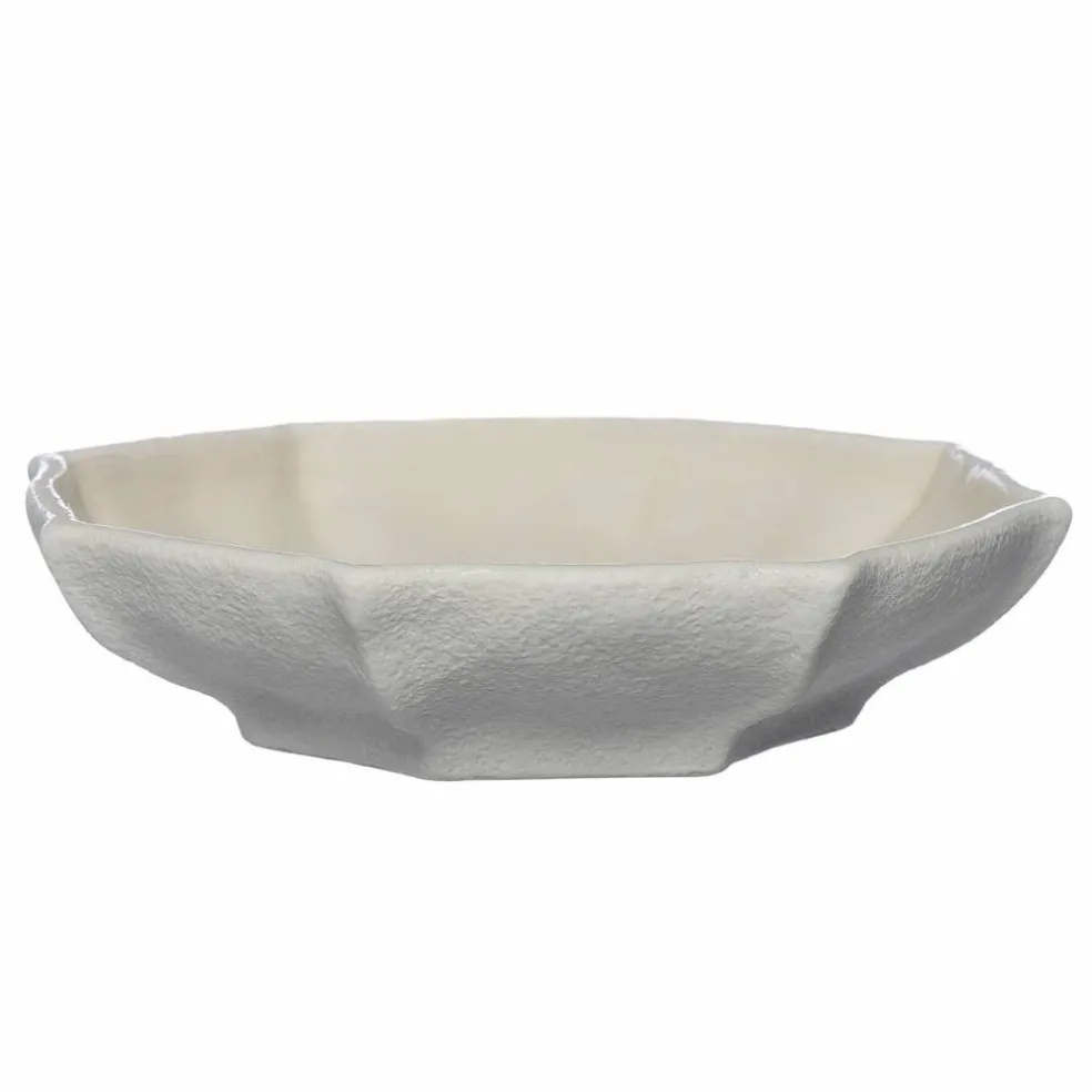 Fat 37 cm, naturvit