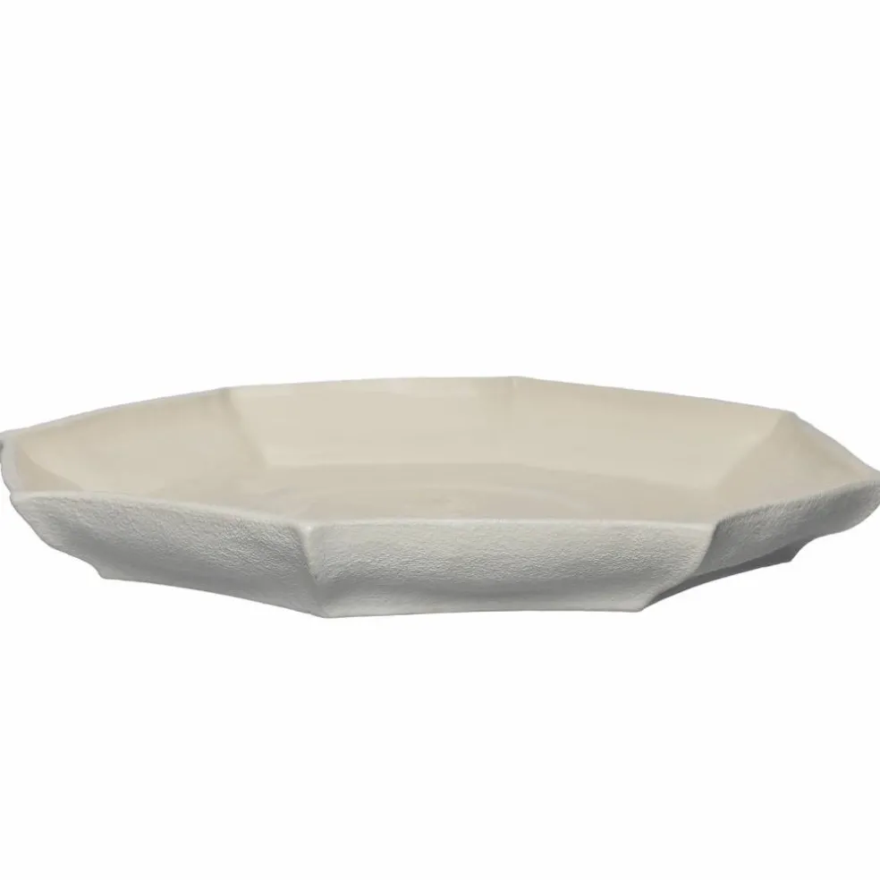 Fat 17 cm, naturvit