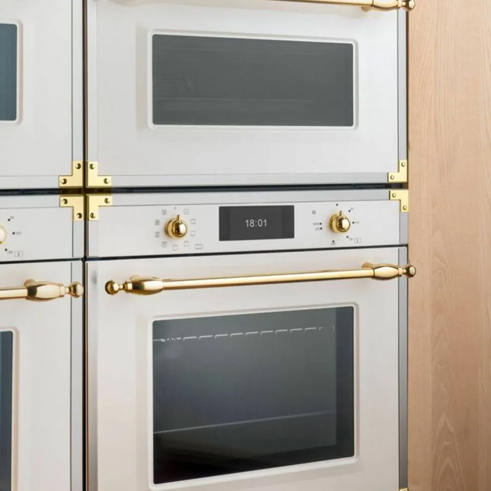 FHER6117CTAX3 Heritage ångugn med pyrolys 80 liter, elfenbensvit/krom