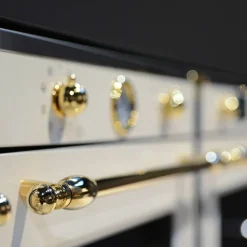 F609HEREKTAG Inbyggnadsugn Heritage, 60 cm, elfenbensvit/guld