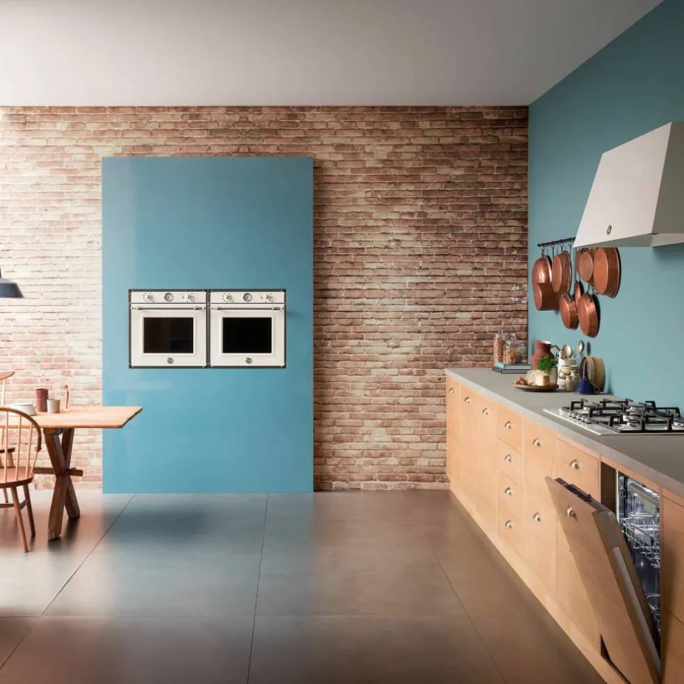 F609HEREKT Heritage inbyggd ugn cremevit/krom 60 cm.