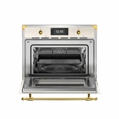FHER4077MTAG3 Heritage kombiugn med mikrovågsfunktion, elfenbensvit/guld