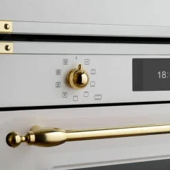 FHER4077MTAG3 Heritage kombiugn med mikrovågsfunktion, elfenbensvit/guld