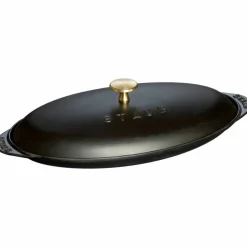 Fiskform/Fat Oval Svart 31 cm 0,7 l
