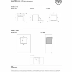 FMOD6117PTB3 Modern inbyggnadsugn med pyrolys 80 liter, svart
