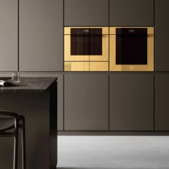 FMOD6117PTG3 Modern inbyggnadsugn med pyrolys 80 liter, guld