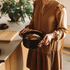 Folken gjutjärnsgryta med lock 6 liter