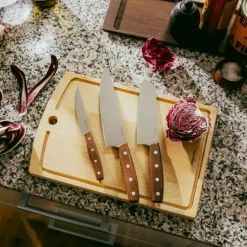 Folken knivset 3 delar, trä