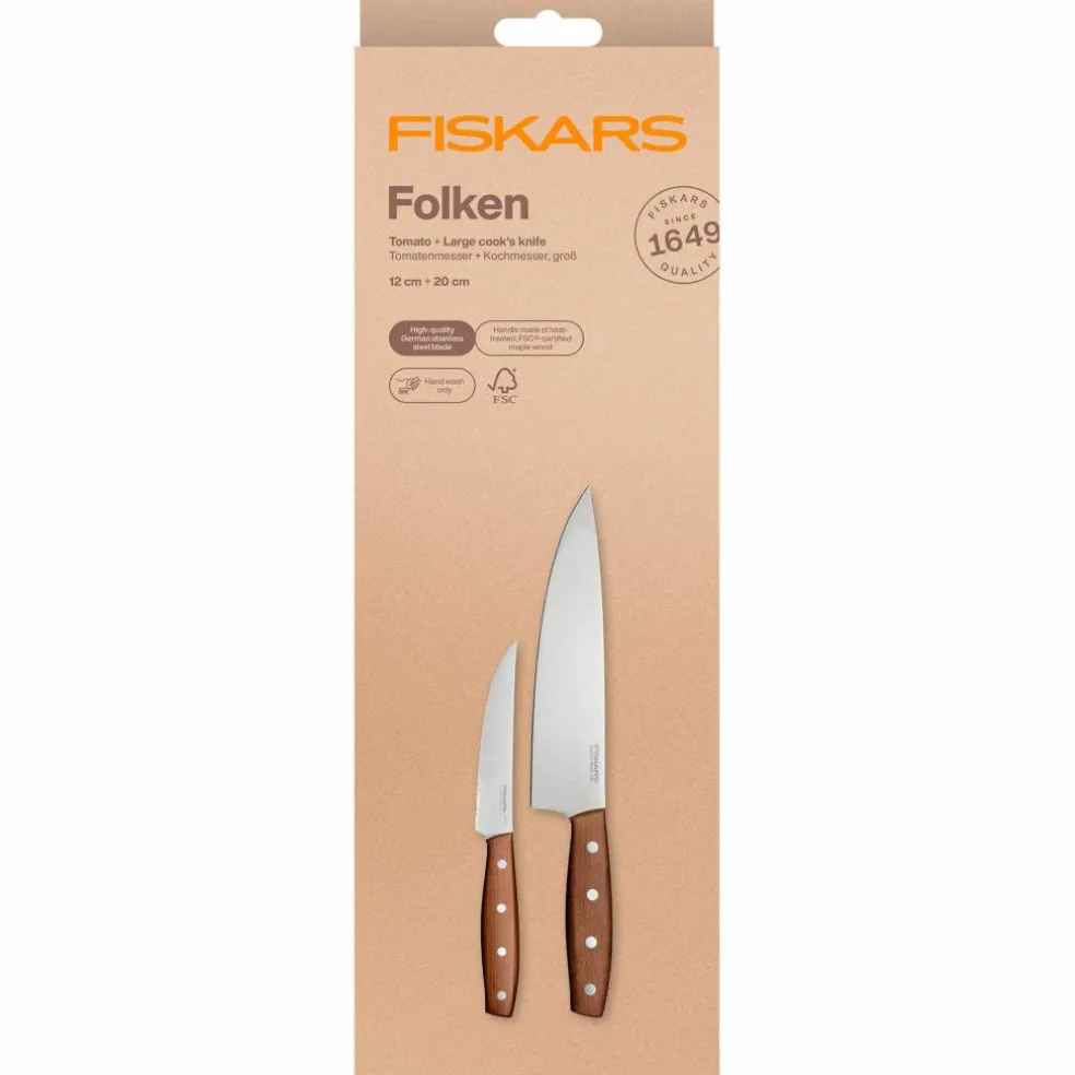 Folken knivset 2 delar, trä