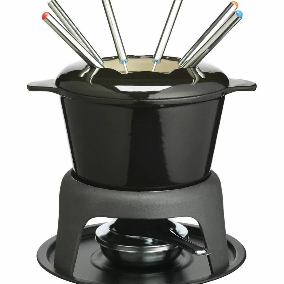 Fonduegryta Emaljerad Gjutjärn Svart