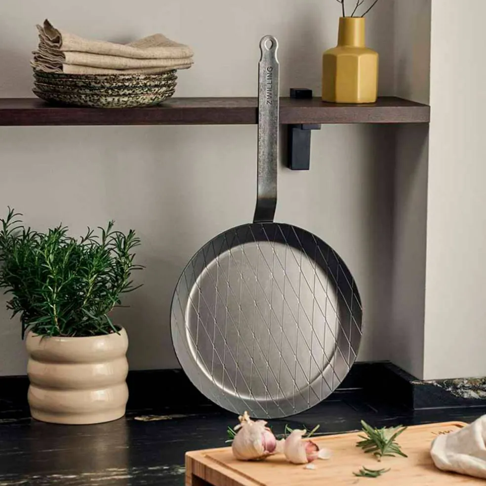 Forge stekpanna/grillpanna 28 cm, kolstål