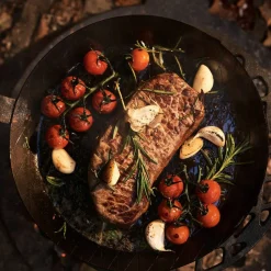 Forge stekpanna/grillpanna 24 cm, kolstål