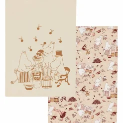 Förälskade kökshandduk 50 × 70 cm, rosa