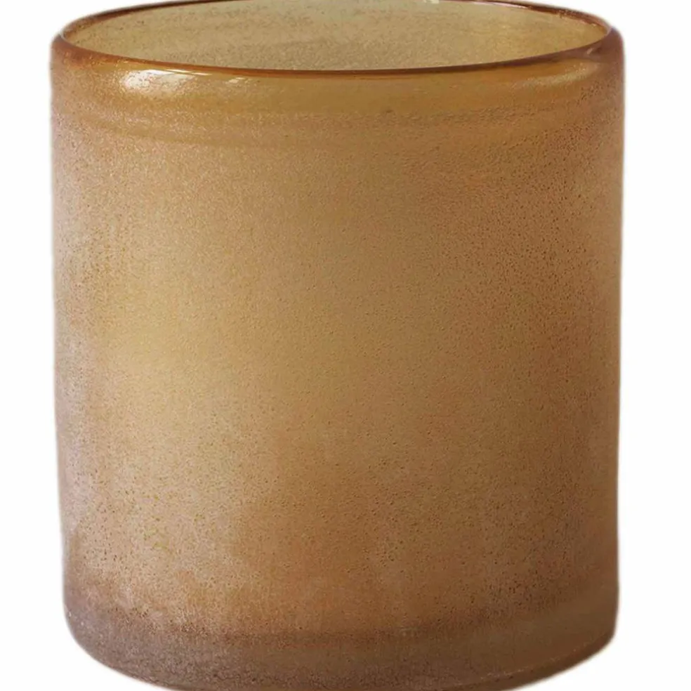 Frost ljuslykta, amber, medium