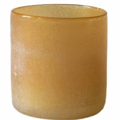 Frost ljuslykta, amber, small
