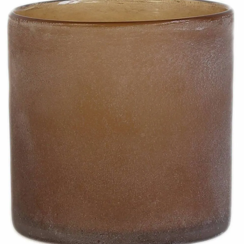 Frost ljuslykta, brown, medium