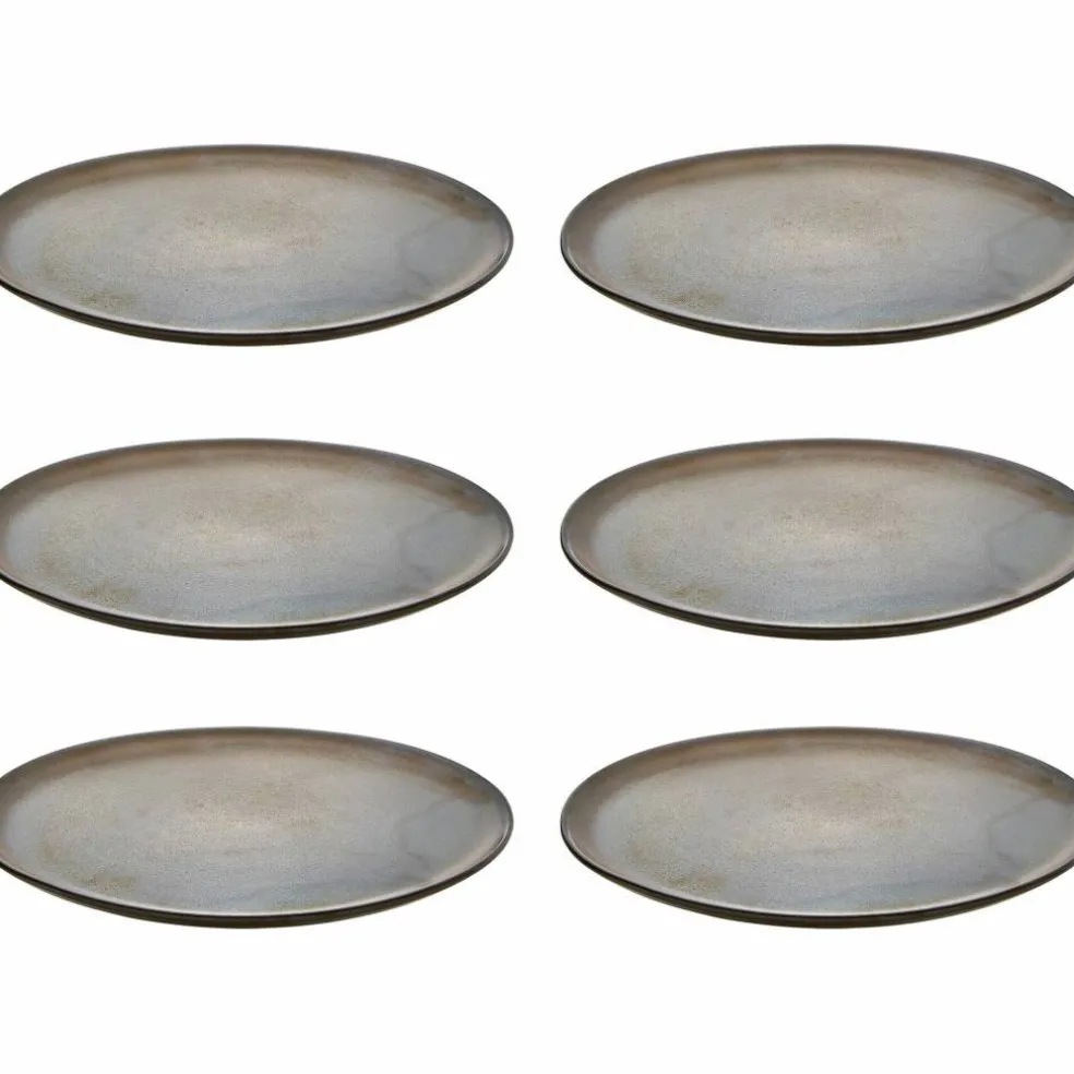 Frukosttallrik 23 cm. 6 st. Metallic Brown