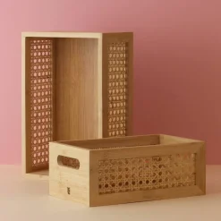 Förvaringsbox 20 cm, bambu