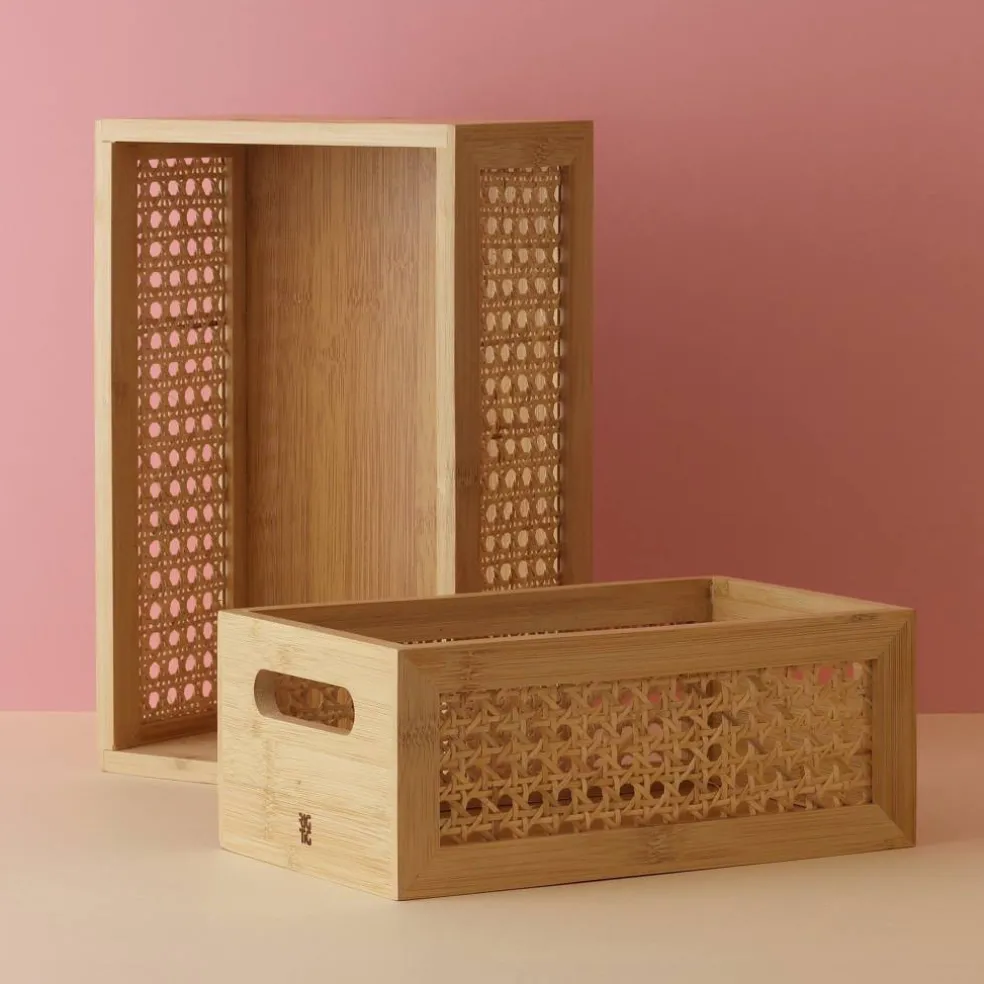 Förvaringsbox 15 cm, bambu