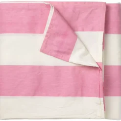 Gaia bordsduk 330x145 cm, rosa/vit