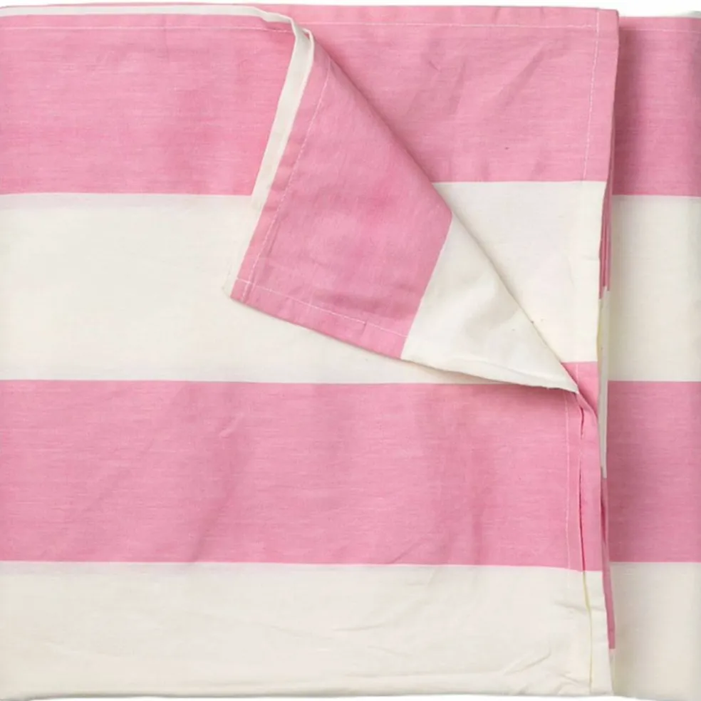 Gaia bordsduk 330x145 cm, rosa/vit