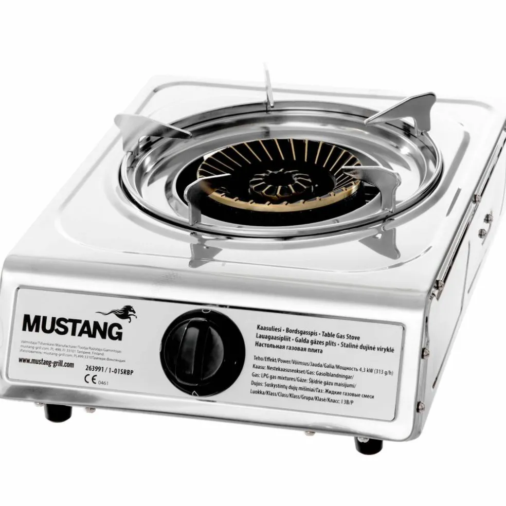 Gasolkokplatta 1 brännare Rostfritt stål 4,3 kW